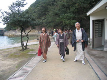 仙酔島にて