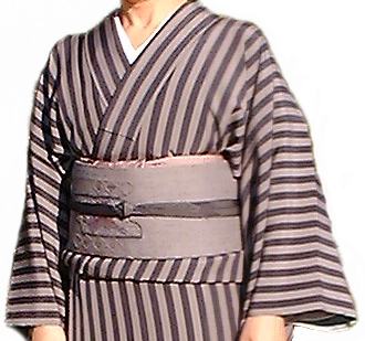 牛蒡縞の着物